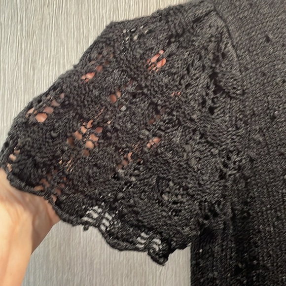 Leroy knitted short sleeve sweater, black, XL, 100% Acrylic - Picture 4 of 5